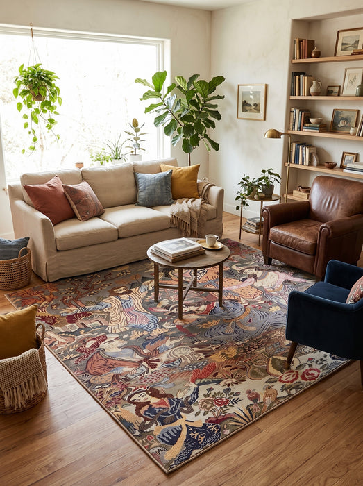 7' x 7' Square Area Rug