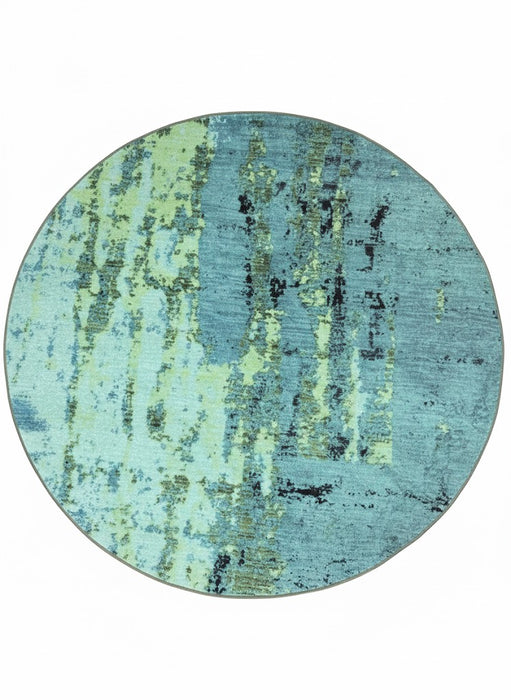 6ft Round Washable Area Rug