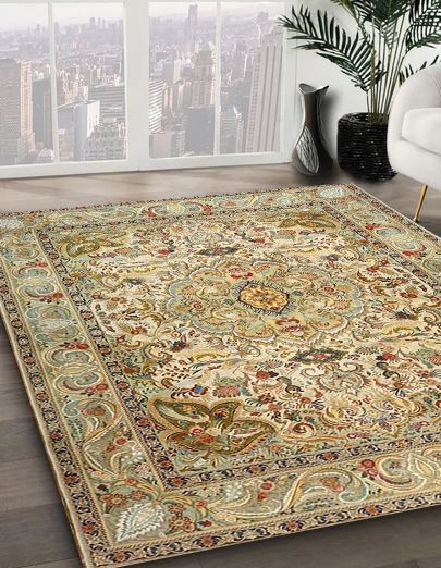 4' x 6' Traditional Light Brown Persian Area Rug