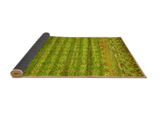 5' x 7' Yellow Abstract Contemporary Rug