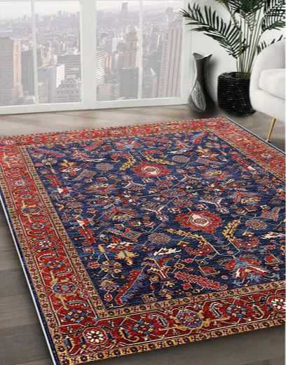 4x6 Rose Dust Purple Machine Washable Industrial Modern Area Rug