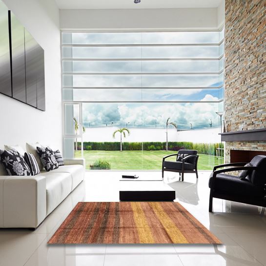 Square 3ft Orange Machine Washable Abstract Rug