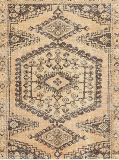 8' x 10' Traditional Dark Gold Brown Persian Area Rug