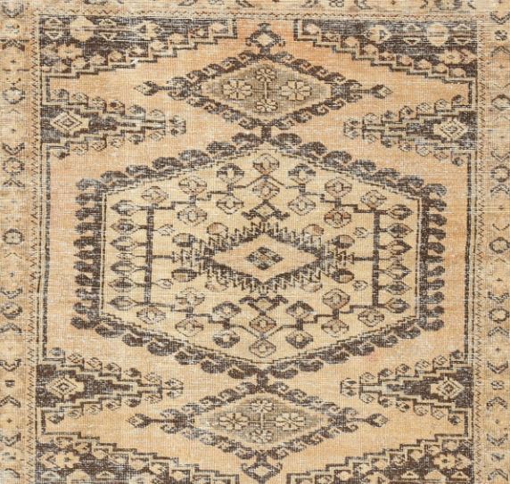 8' x 10' Traditional Dark Gold Brown Persian Area Rug