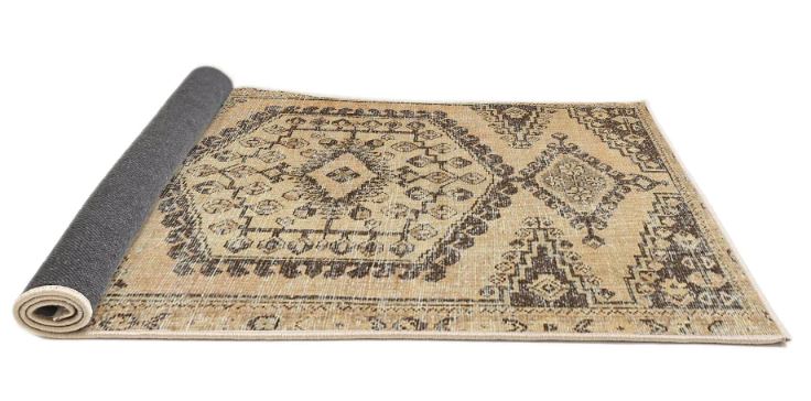 8' x 10' Traditional Dark Gold Brown Persian Area Rug