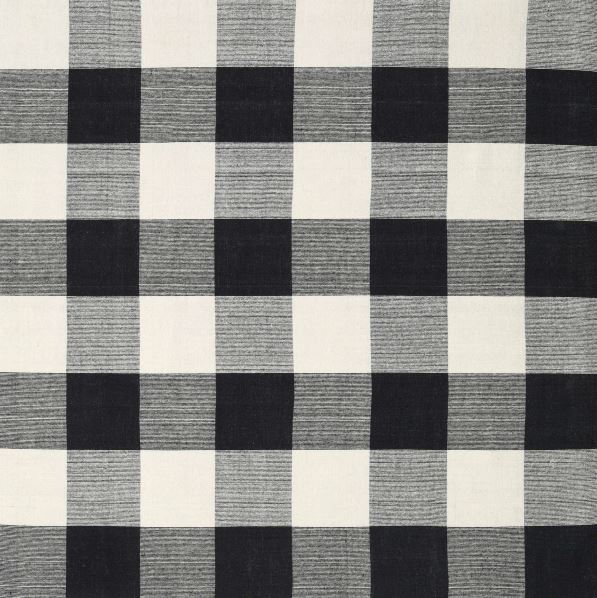 8x10 Contemporary Light Black Checkered Rug