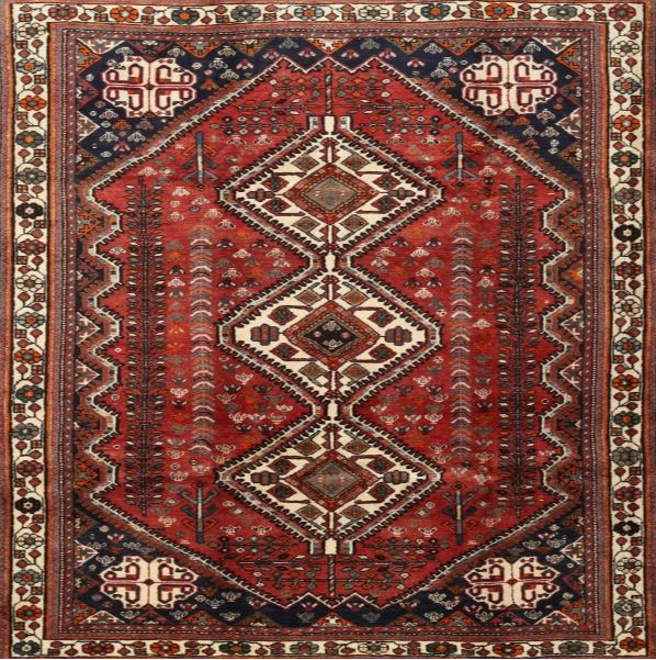 8' x 12' Traditional Crimson Red Persian Rug