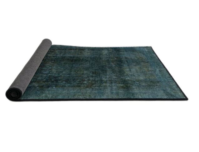 Size 7x9 Abstract Greenish Blue Green Modern Area Rug