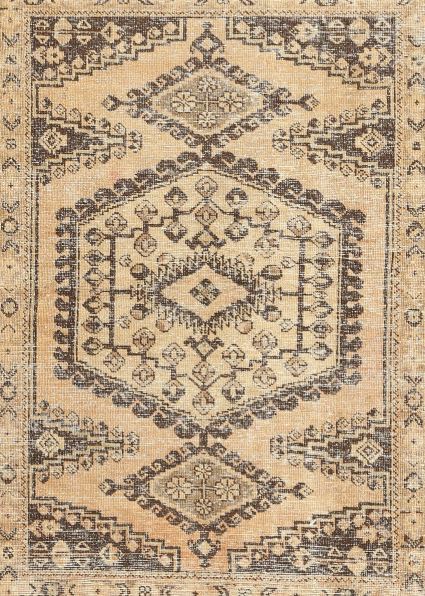 Size 8x12 Traditional Dark Gold Brown Persian Area Rug