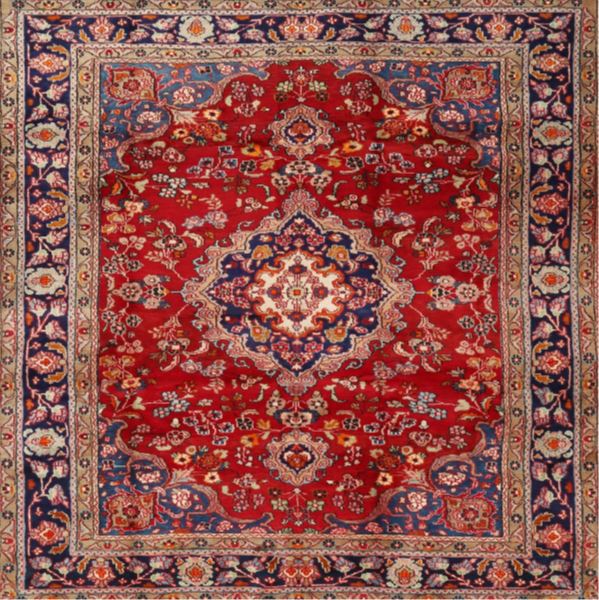 Size 8x10 Traditional Orange Salmon Pink Persian Area Rug