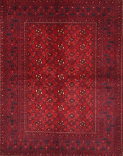 Size 7x9 Traditional Red Persian Area Rug