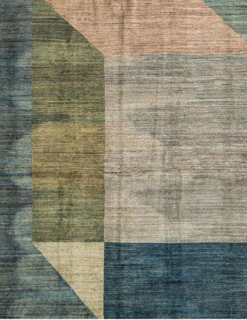 7x10 Gray Abstract Modern Rug
