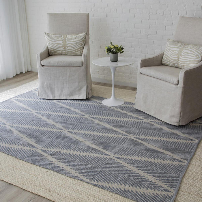 5x8 Denim Hand-Tufted Momeni River Area Rug