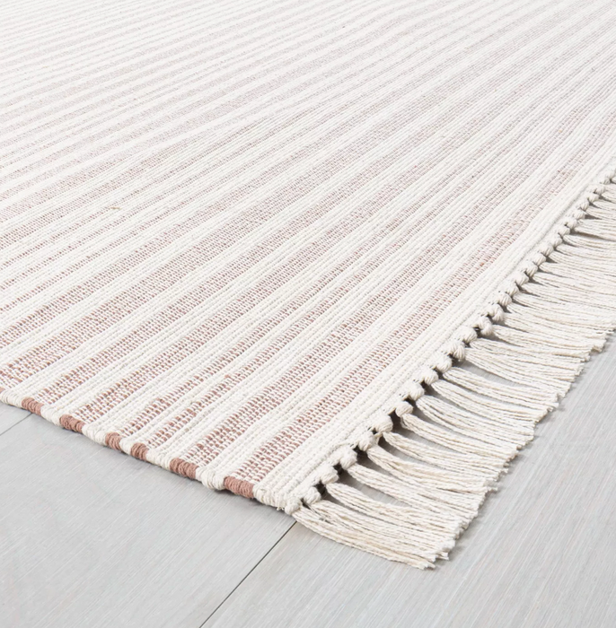 9'x12' Color Rusty Red Stripe Fringe Area Rug - Hearth & Hand™ with Magnolia