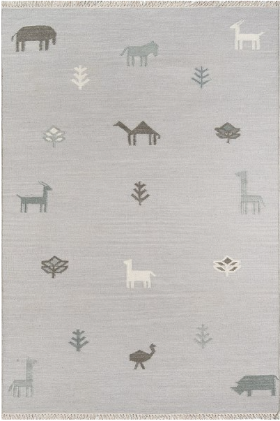 5x8 Color Grey AREA RUG by Erin Gates by Momeni