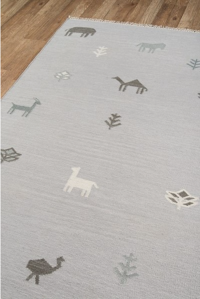 5x8 Color Grey AREA RUG by Erin Gates by Momeni