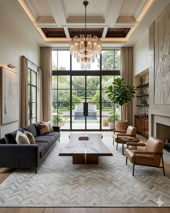 10' x 14' Cream Ivory Meir Handmade Contemporary Cowhide Area Rug