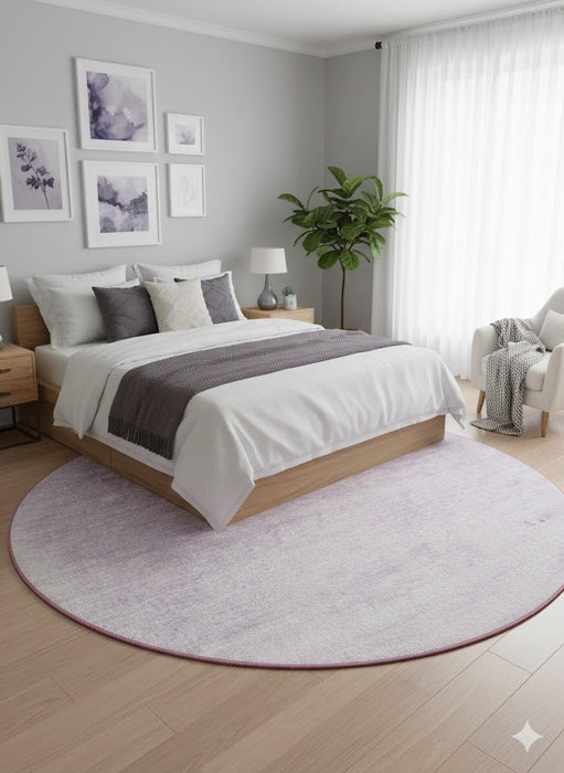 7' Round Washable Area Rug