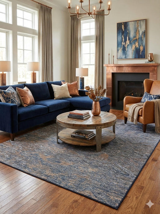 6' x 6' Square Washable Area Rug