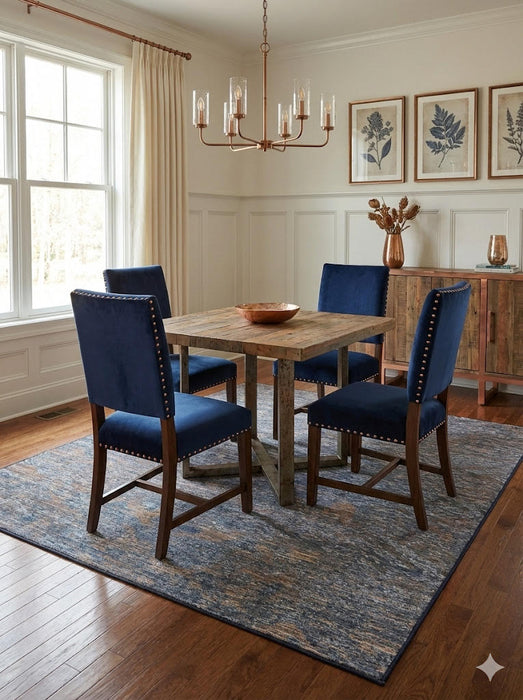 6' x 6' Square Washable Area Rug