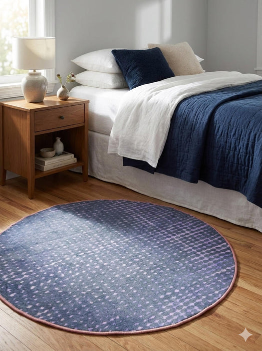 4' Round Washable Area Rug
