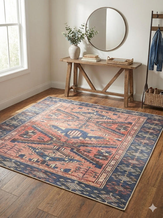 6' x 6' Square Washable Area Rug