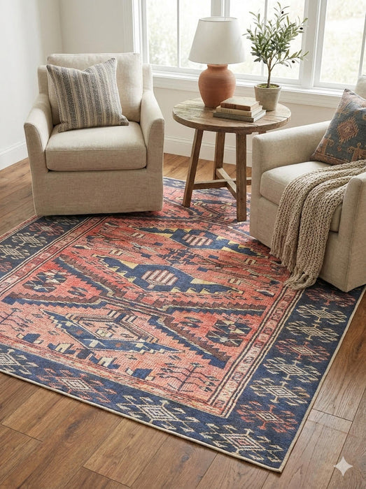 6' x 6' Square Washable Area Rug