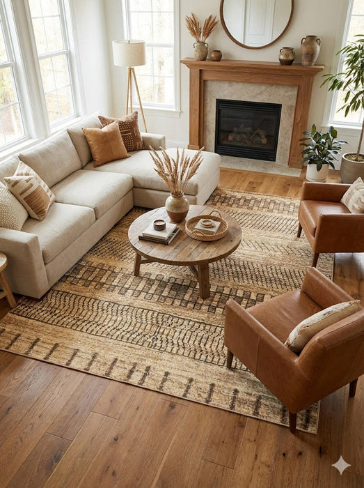 8' x 8' Square Washable Area Rug