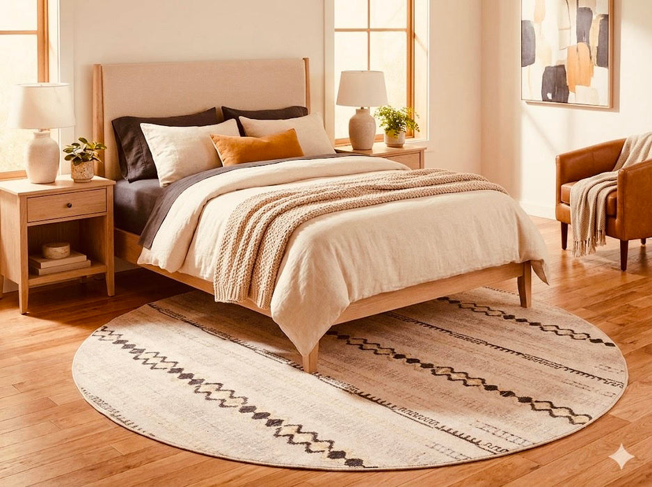 6' Round Washable Area Rugs