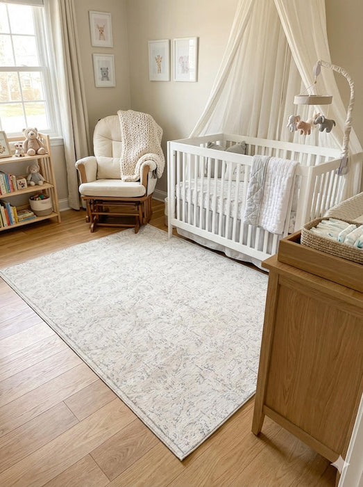 5' x 5' Square Washable Area Rug