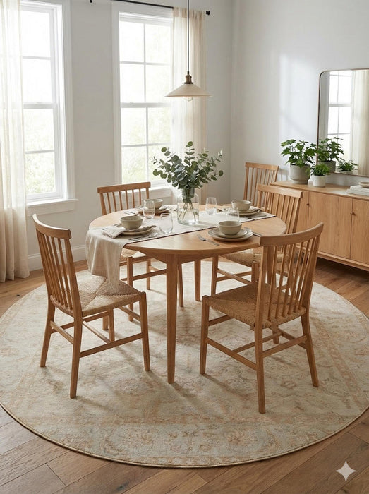 7' Round Washable Area Rugs