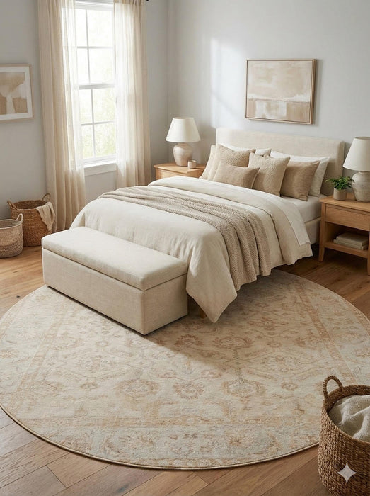 7' Round Washable Area Rugs