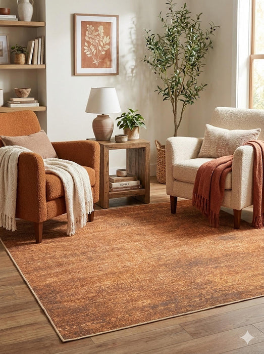 6' x 6' Square Washable Area Rug