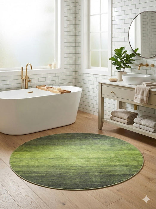 5' Round Washable Area Rug