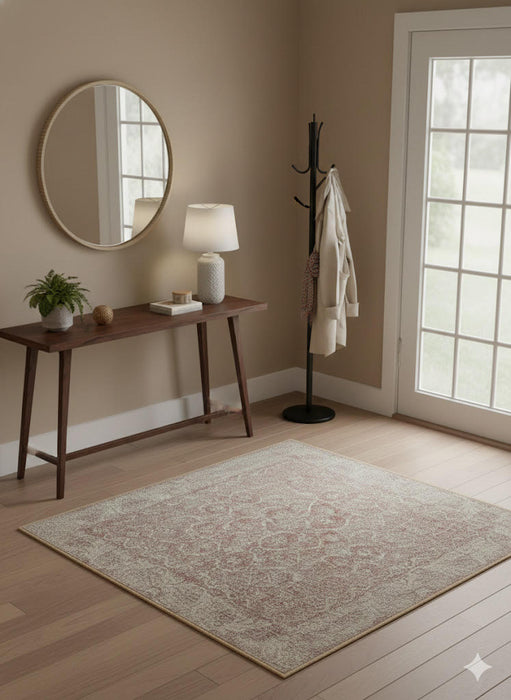 4' x 4' Square Washable Area Rug