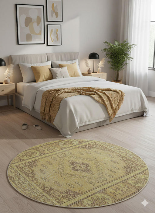 7' Round Washable Area Rug