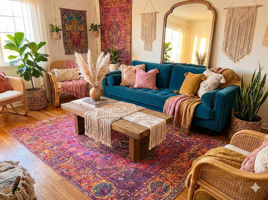 7' x 9' Washable Area Rug