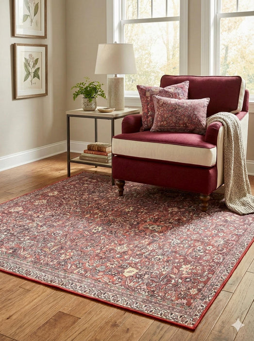 5' x 5' Square Washable Area Rug