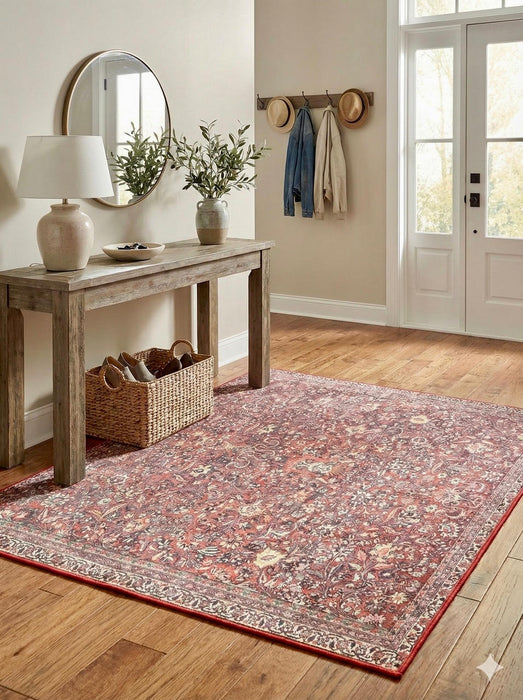 5' x 5' Square Washable Area Rug