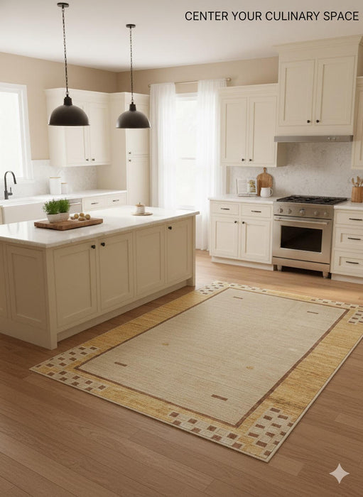 6' x 6' Washable Square Area Rug