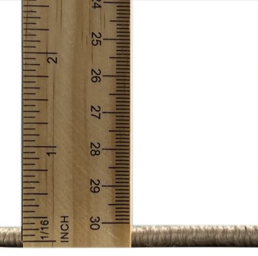 5' x 8' Sienna Brown Washable Area Rug