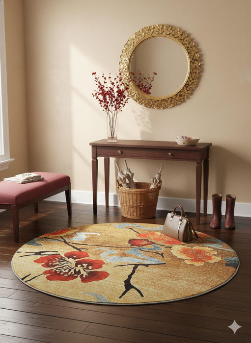 6' Washable Round Area Rug