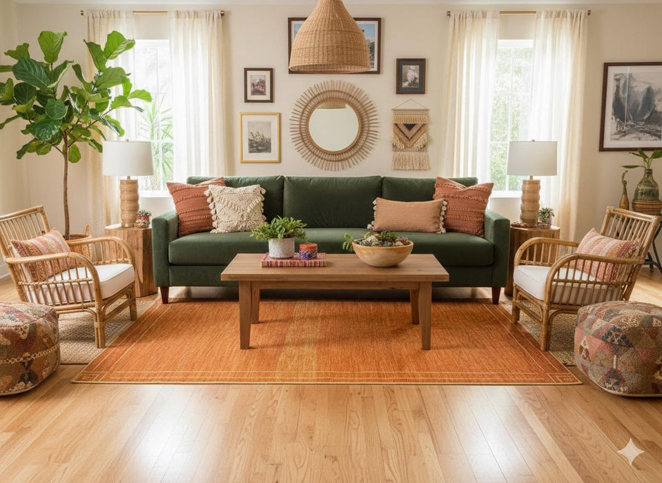 6' x 9' Washable Area Rug