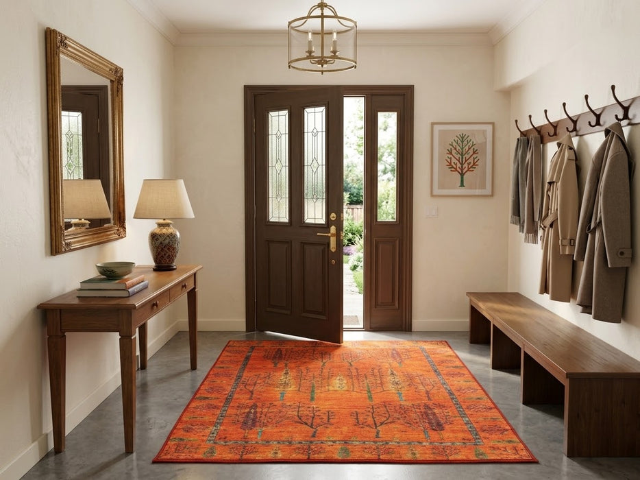 5' x 5' Square Washable Area Rug