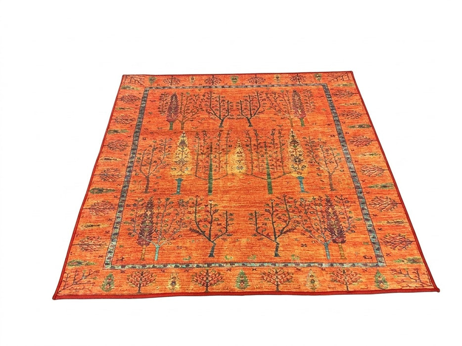 5' x 5' Square Washable Area Rug