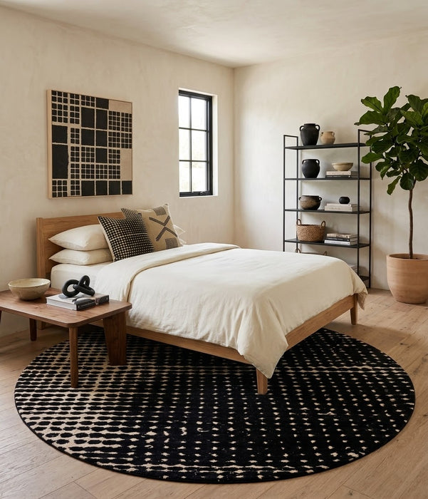 7' Round Washable Area Rug