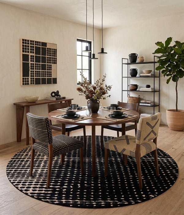 7' Round Washable Area Rug