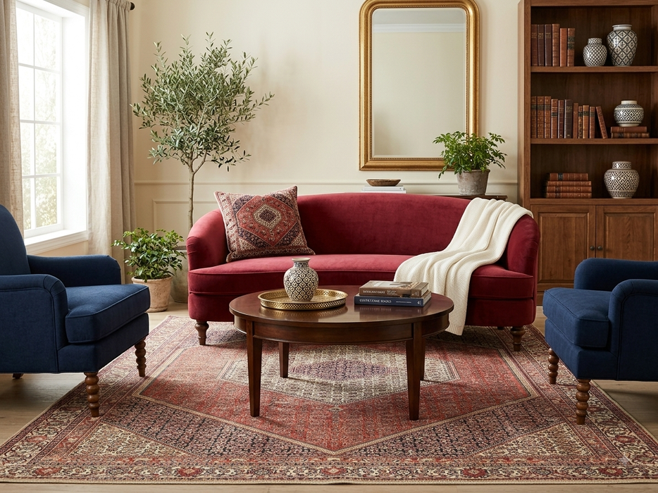 7' x 7' Square Washable Area Rug