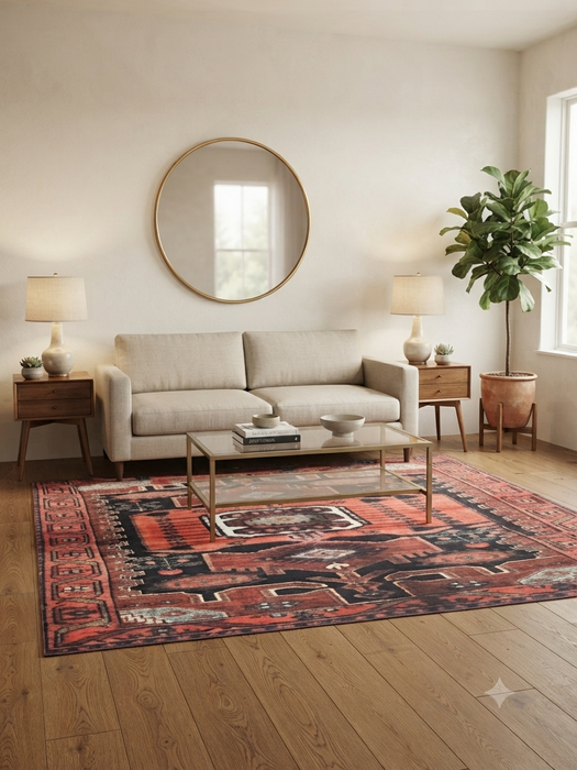 6' x 9' Washable Area Rug