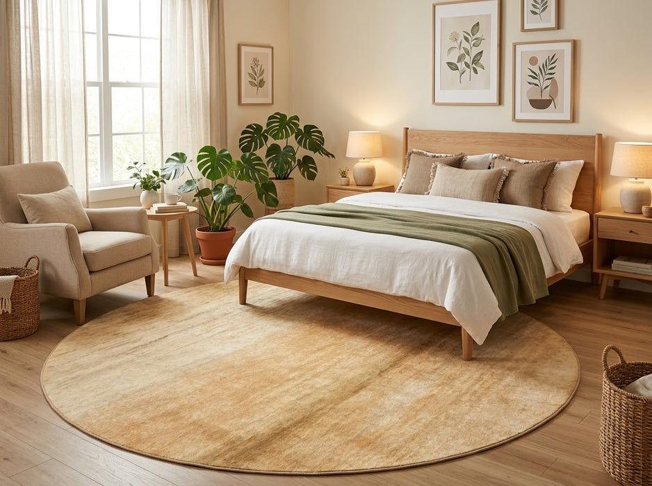 7' Round Washable Area Rug
